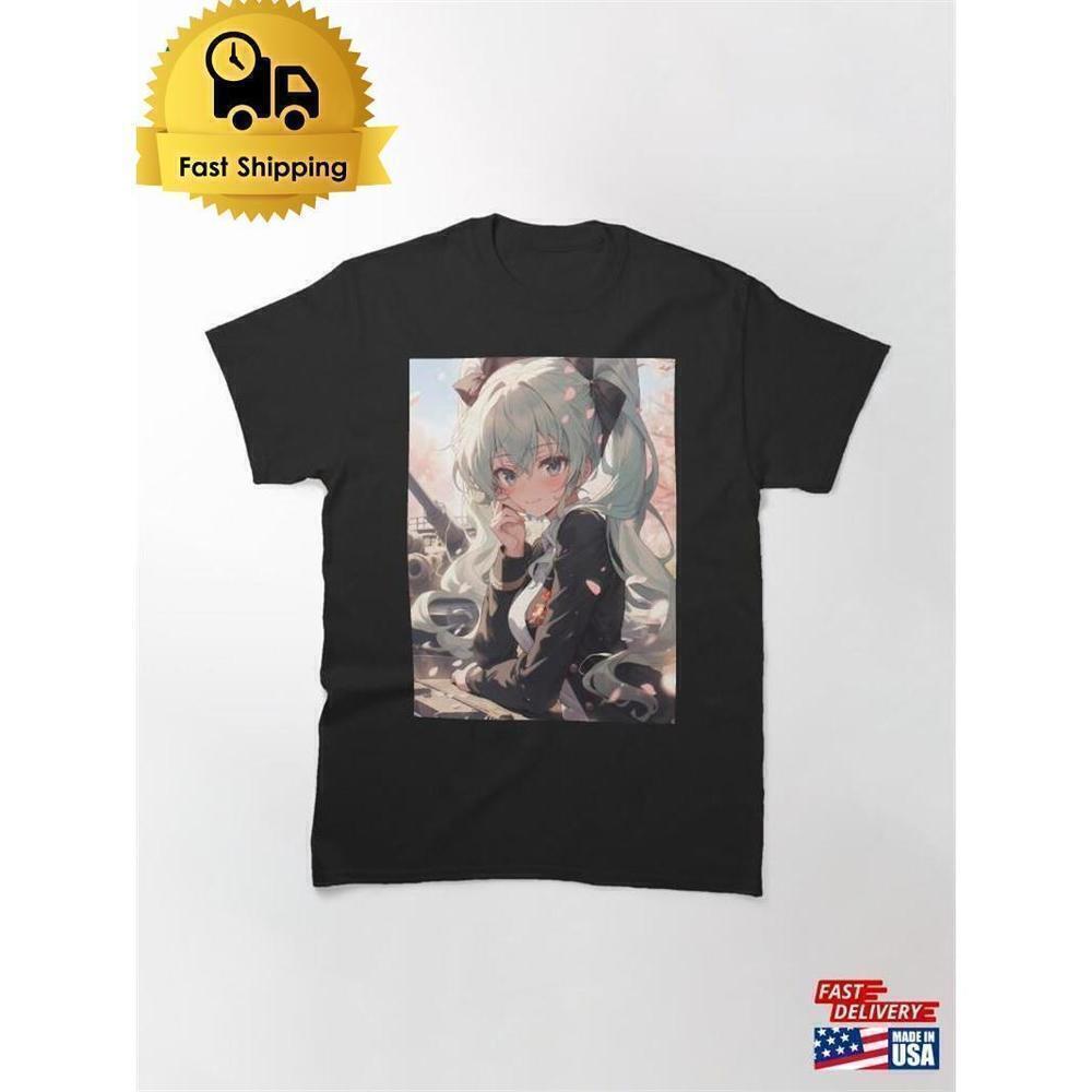 Anchovy Leader Amid Blossoms Surreal Nature Art Graphic T-Shirt